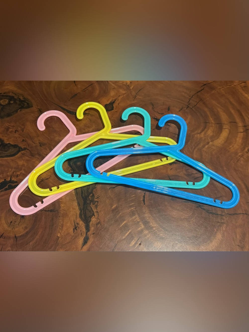 IKEA Colorful Plastic Clothing Hangers - Blue, Teal, Yellow, Pink